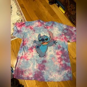 Lilo and stitch tie dye tee shirt